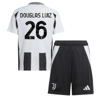 Juventus Douglas Luiz #26 Koti Peliasu Lasten 2024-25 Lyhythihainen (+ Lyhyet housut)